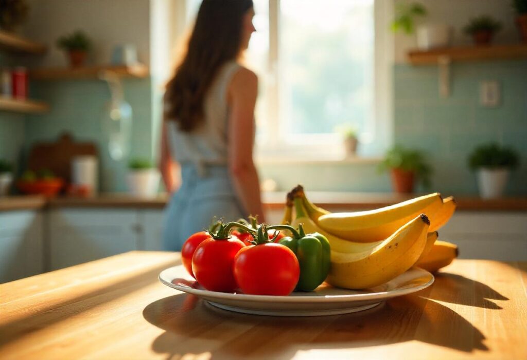 Healthy food on a plate