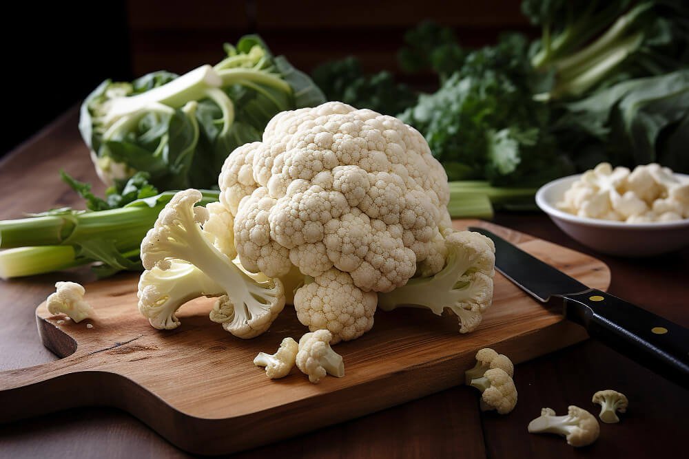 A head of cauliflower