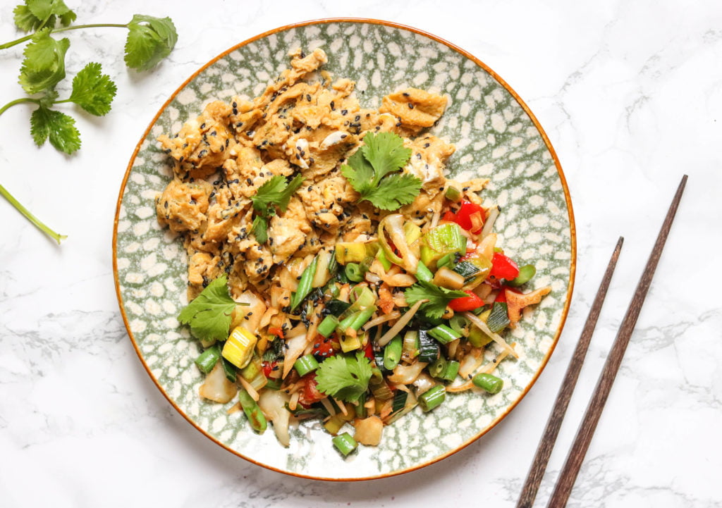 Asian style scrambled eggs Ange Dim