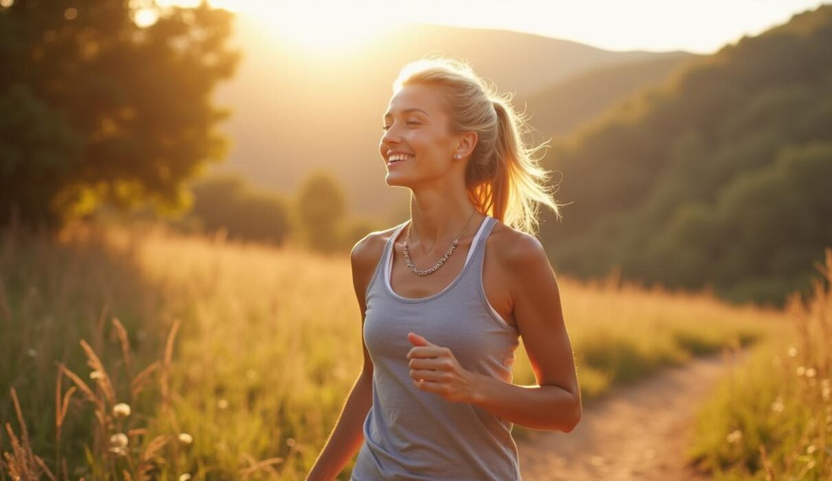 Woman walking in nature