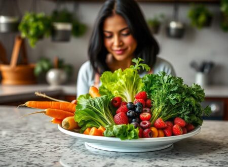 A plate of healthy wholefoods