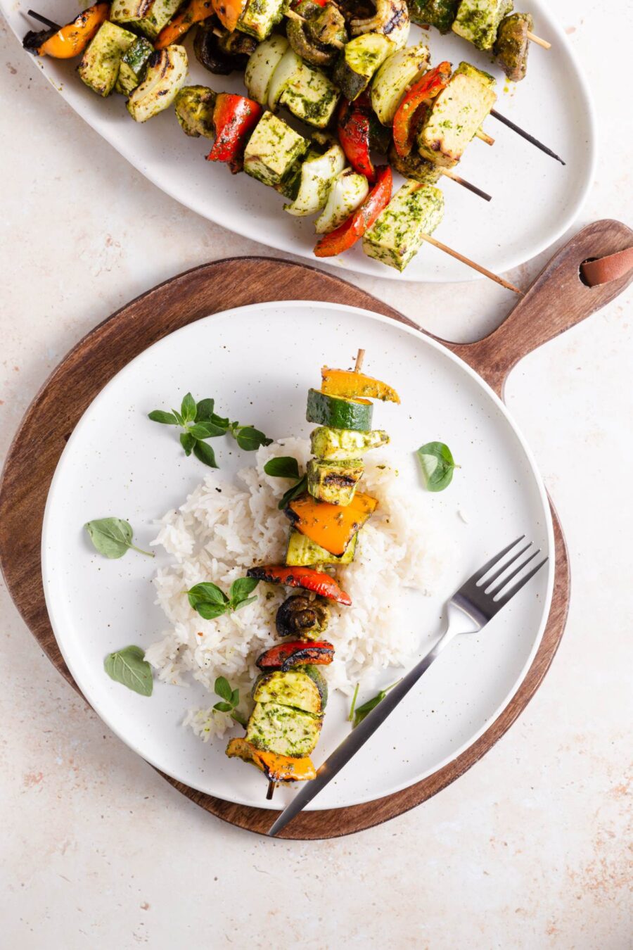 Herby Marinated Tofu Kebabs Angedim