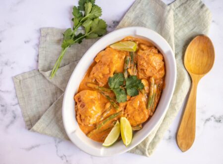 Cod In Curry Sauce With Green Beans