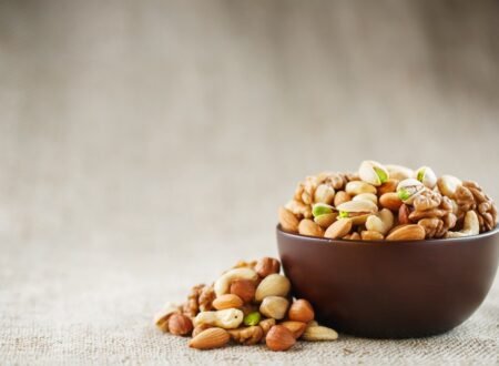 A bowl of healthy and delicious raw nuts