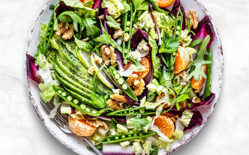 Chicory root in a nice, fresh and wholesome salad