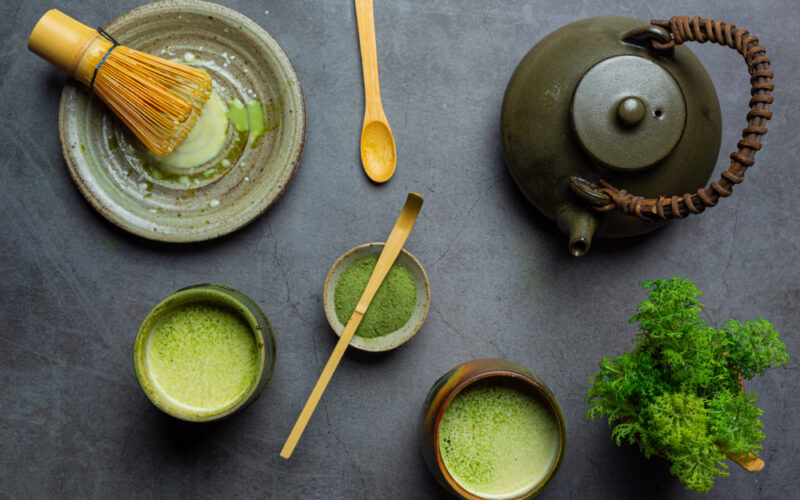 Drinking matcha tea is a ritual