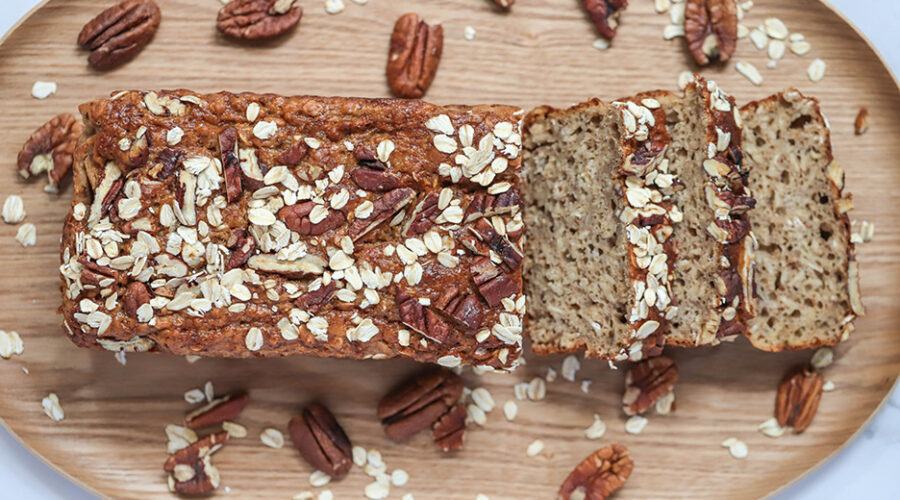 Delicious oatmeal banana bread