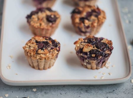 Beautiful Almond Blueberry oat muffins