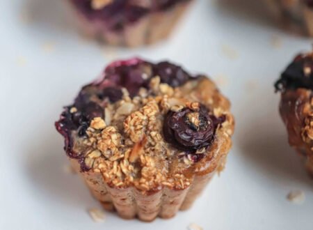 Almond Blueberry Oat Muffins