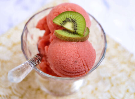 Delicious watermelon sorbet