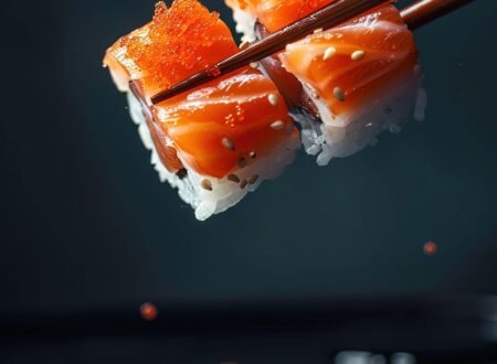 Masago on sushi