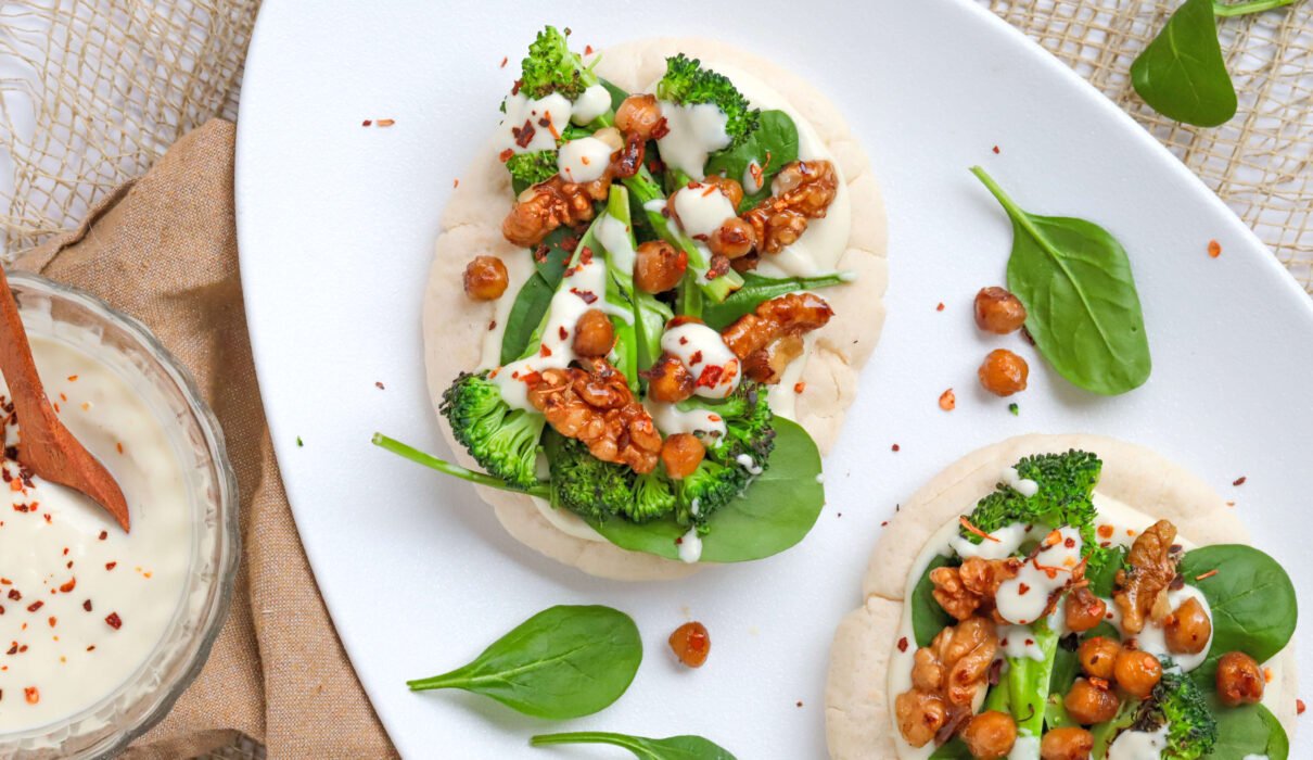 Chargrilled Broccoli Pittas