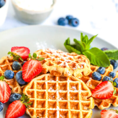 Oatmeal Cottage Cheese Waffles