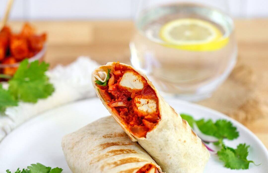 Air-Fried Tofu Breakfast Burrito