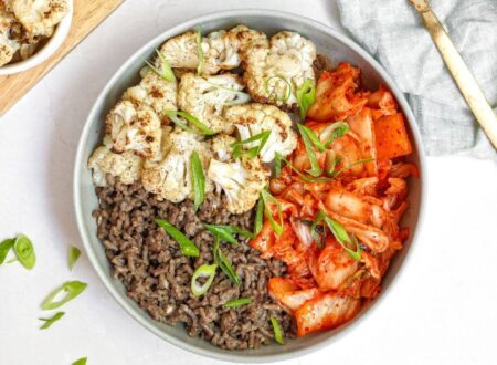 Kimchi Beef Cauliflower Bowl